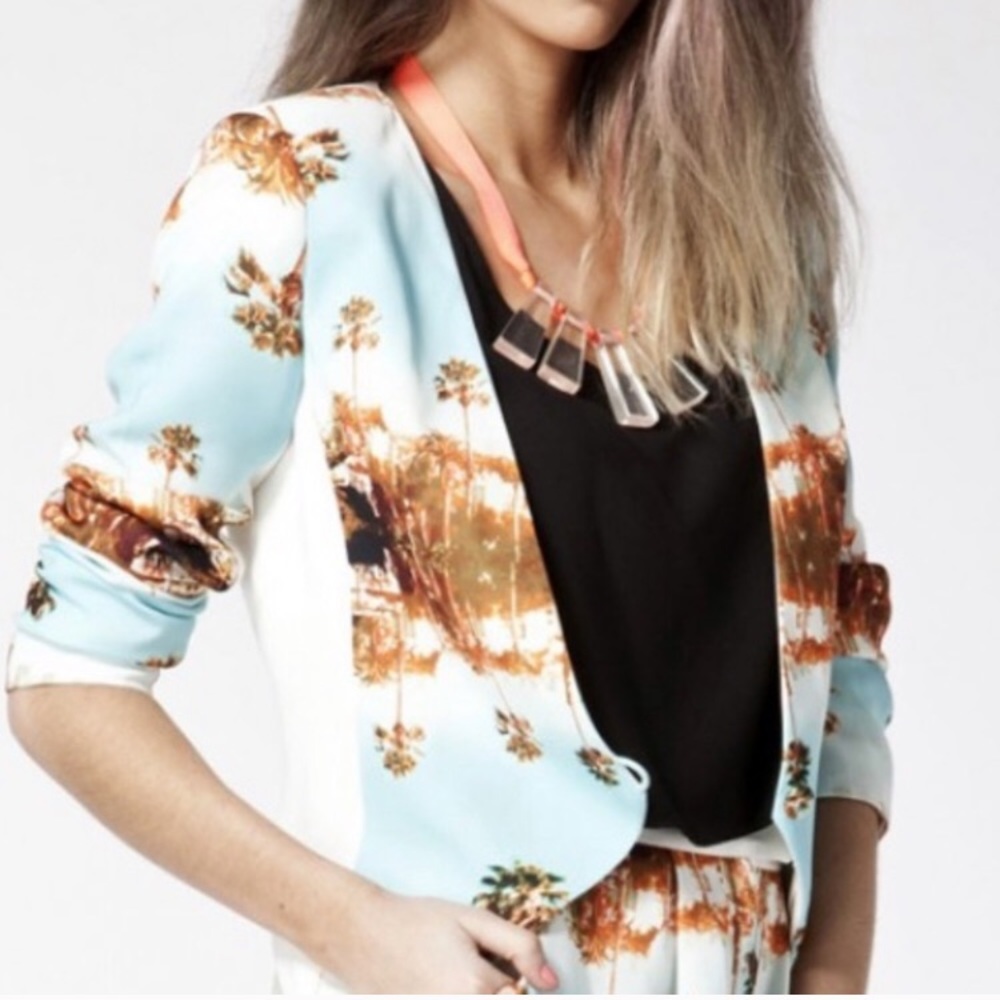 NWT Finders Keepers Going Home Palm Tree Jacket